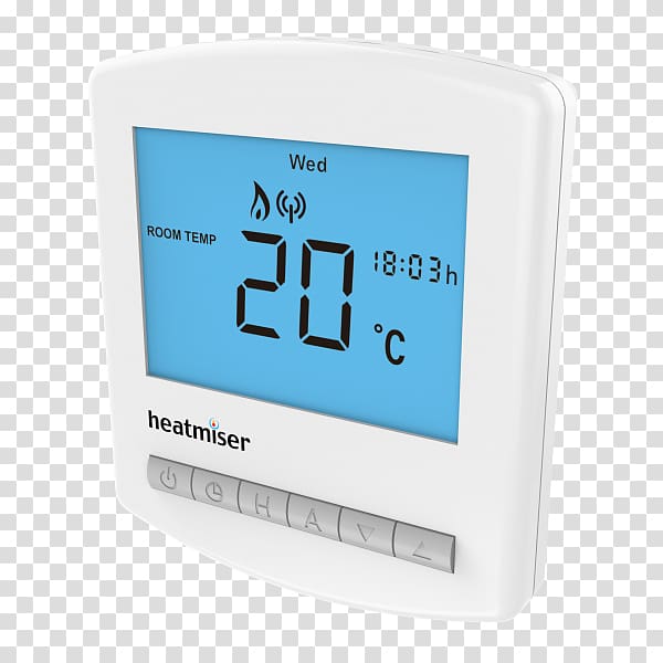 Heatmiser Programmable thermostat Underfloor heating Central heating, Heat Miser transparent background PNG clipart