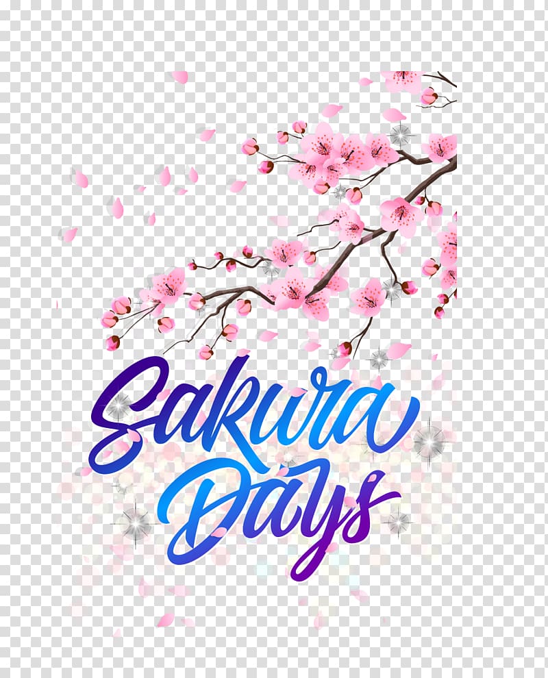 National Cherry Blossom Festival Graphic design, Romantic Cherry Blossom Festival Posters transparent background PNG clipart