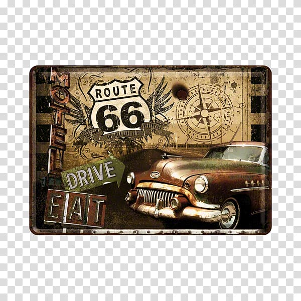 U.S. Route 66 in Arizona Retro style Car, car transparent background PNG clipart