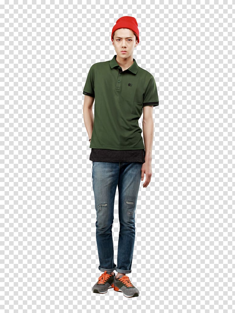 EXO K-pop Miracles in December Sehun, woman body transparent background PNG clipart
