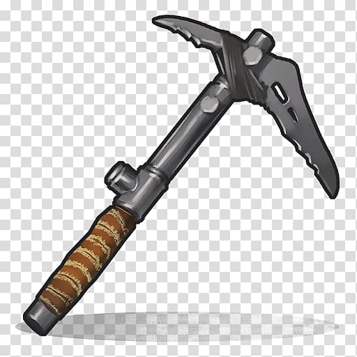 Rust Ice pick Pickaxe Tool, rusted transparent background PNG clipart