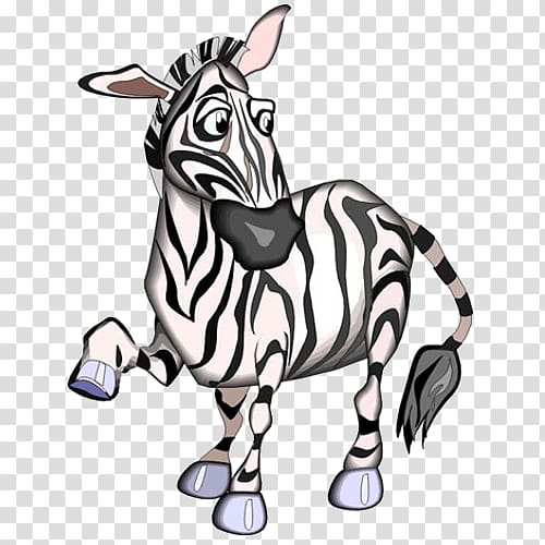 Animation Zebra Drawing , cartoon zebra transparent background PNG clipart