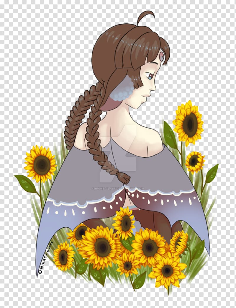 Common sunflower Floral design Floristry Daisy family, summer theme transparent background PNG clipart