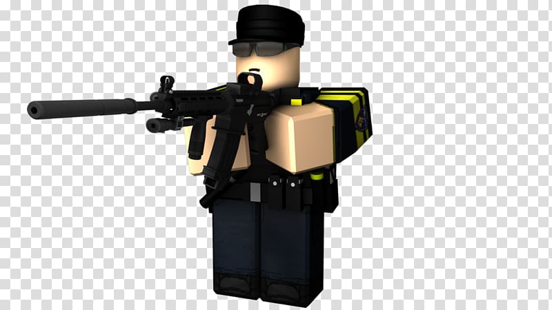 Mini Figure With Rifle Illustration Roblox Police Officer