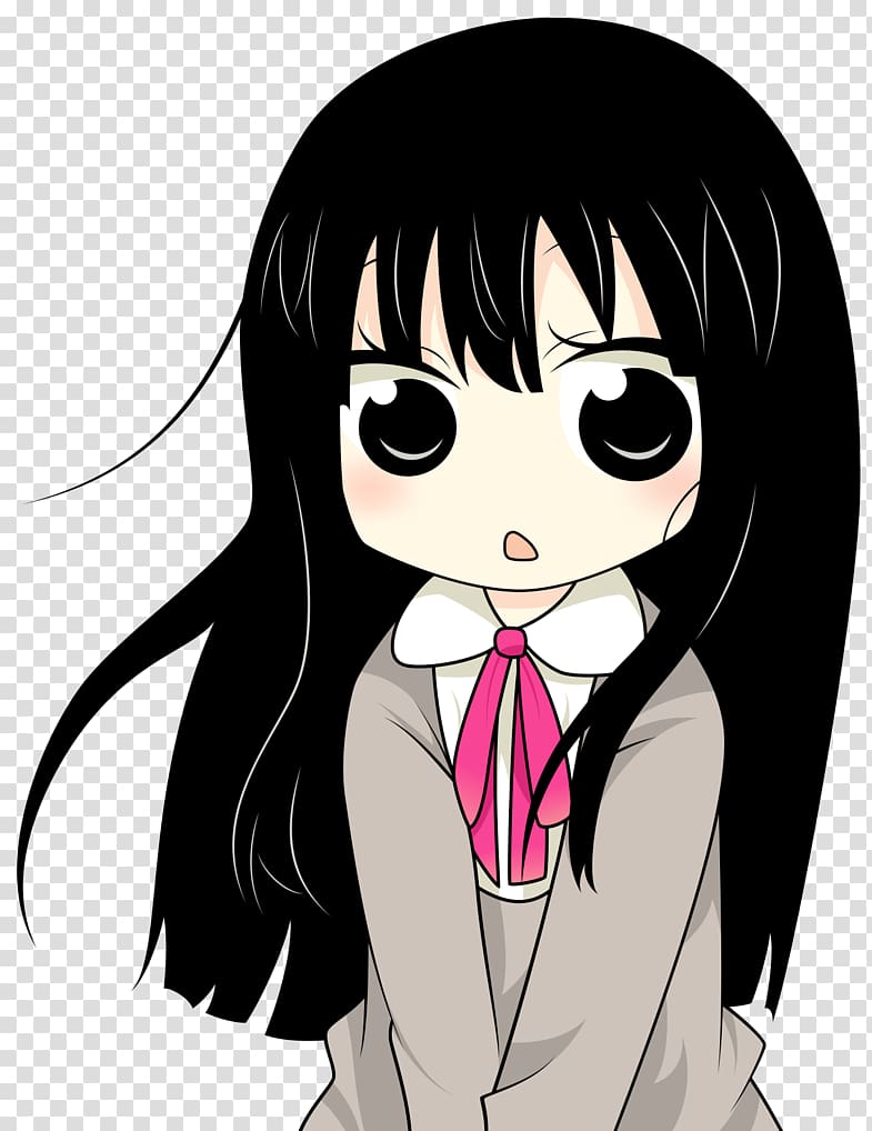 Sawako Kuronuma Anime Mangaka Kimi ni Todoke Chibi, double version transparent background PNG clipart
