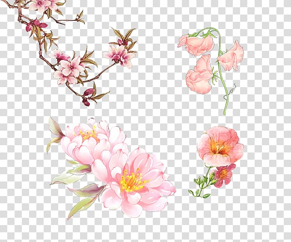 Google Drawing, Antique Flowers transparent background PNG clipart