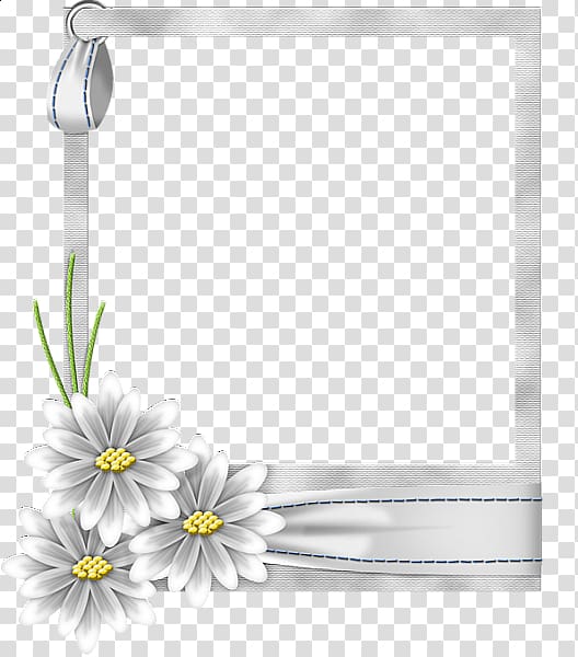 frame Flower , White Flower Frame transparent background PNG clipart