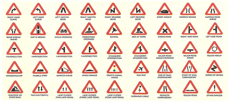 Traffic sign Warning sign Road signs in Mauritius Mandatory sign, Road Danger Signs transparent background PNG clipart