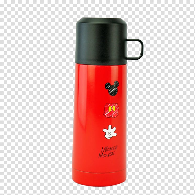Water bottle Vacuum flask Cup Stainless steel Mug, Cartoon mug transparent background PNG clipart