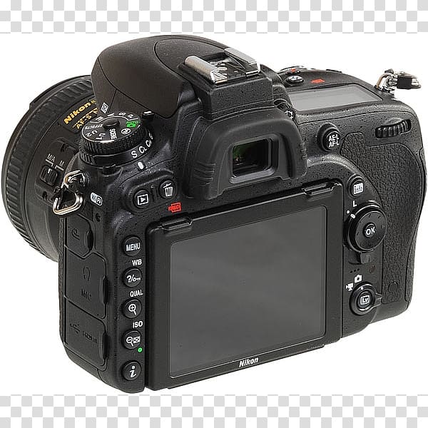 Full-frame digital SLR Nikon D7500 Canon EOS 77D Camera, Camera transparent background PNG clipart