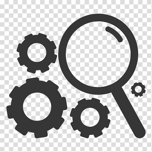 Computer Icons Magnifying glass Gear, FOCUS transparent background PNG clipart