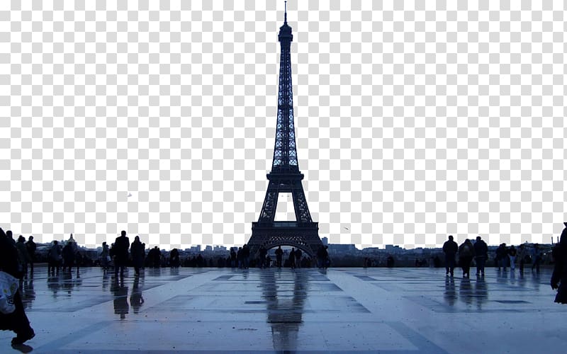 Eiffel Tower under blue sky, Eiffel Tower Tower Bridge , Paris, France Eiffel transparent background PNG clipart