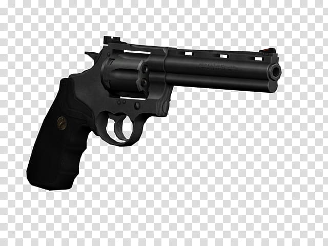 Revolver Trigger Firearm Gun Colt Python, Handgun transparent background PNG clipart