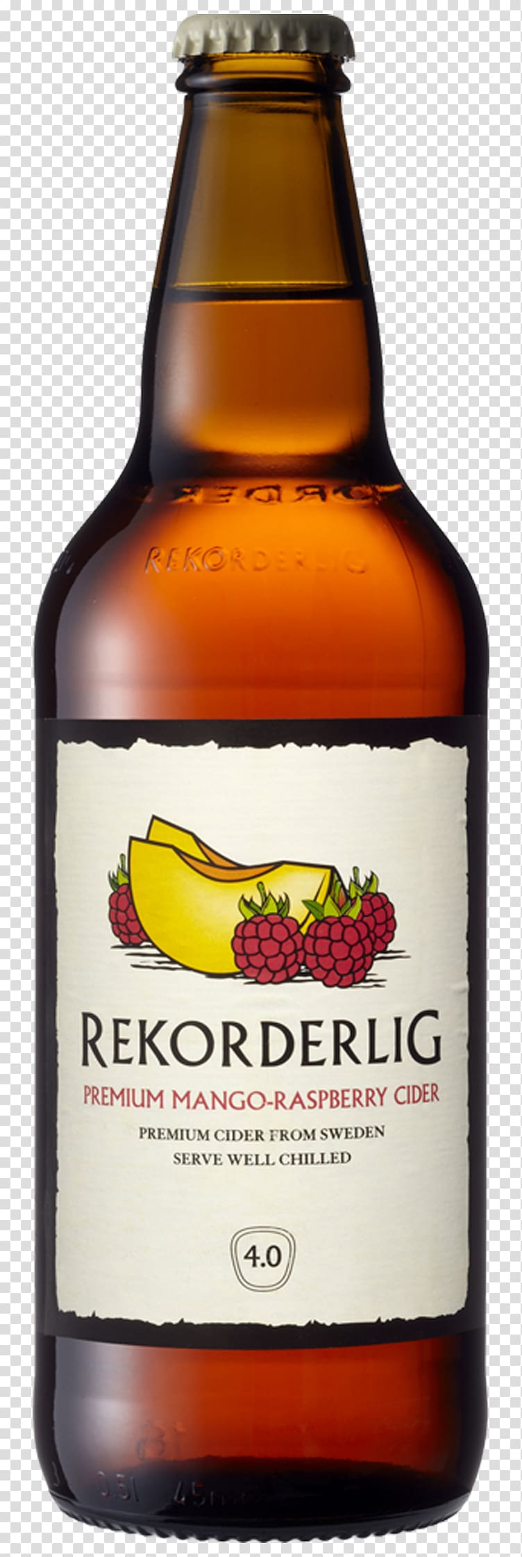 Cider Beer Distilled beverage Rekorderlig Raspberry, beer transparent background PNG clipart