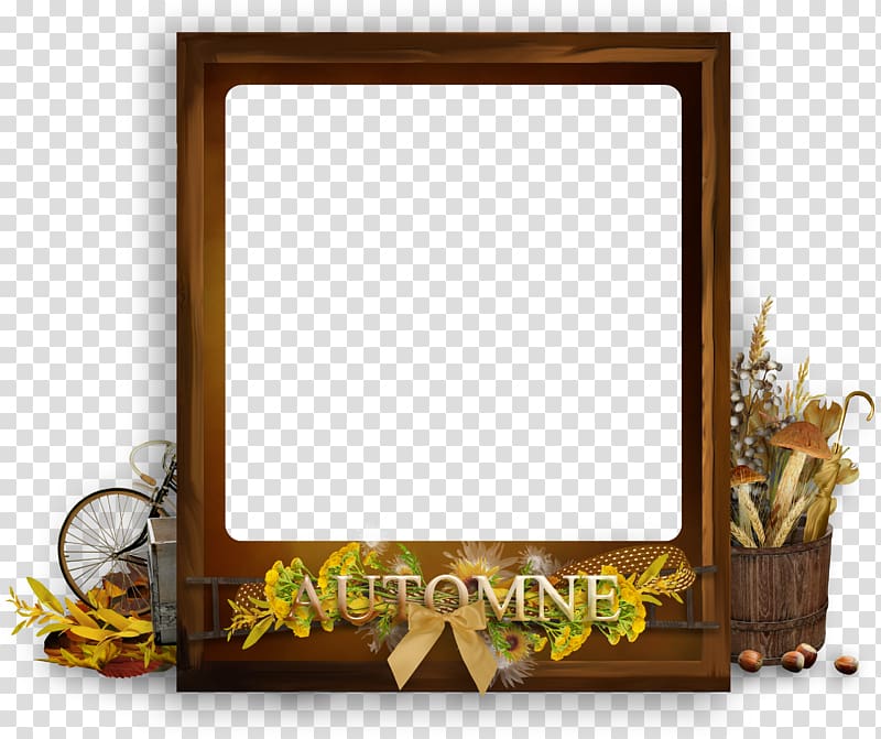 Autumn , Orange Autumn Frame transparent background PNG clipart