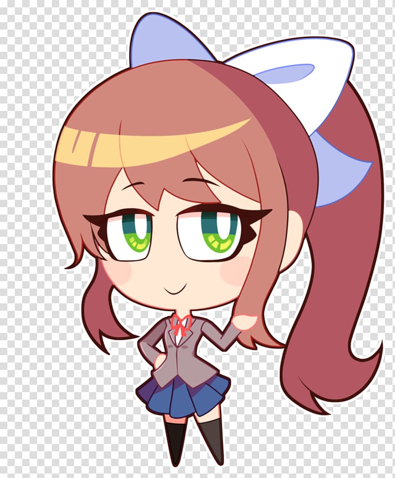 Doki Doki Literature Club! Team Salvato Chibi Video game, Chibi transparent background PNG clipart