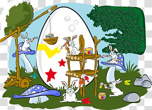 Easter Bunny Illustration, Easter illustration transparent background PNG clipart thumbnail