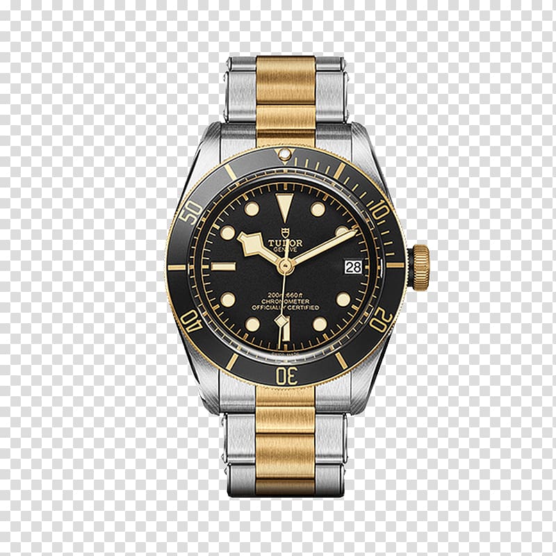 Baselworld Tudor Watches Tudor Men\'s Heritage Black Bay Gold, watch transparent background PNG clipart