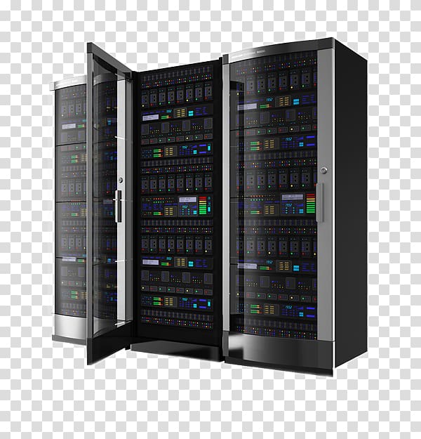 Data center 19-inch rack Computer Servers Computer network, NETWORK CABLING transparent background PNG clipart