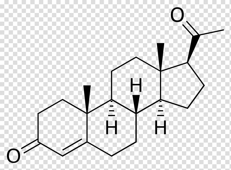 Progesterone Progestogen Chemical structure Chemical compound, chemicals transparent background PNG clipart