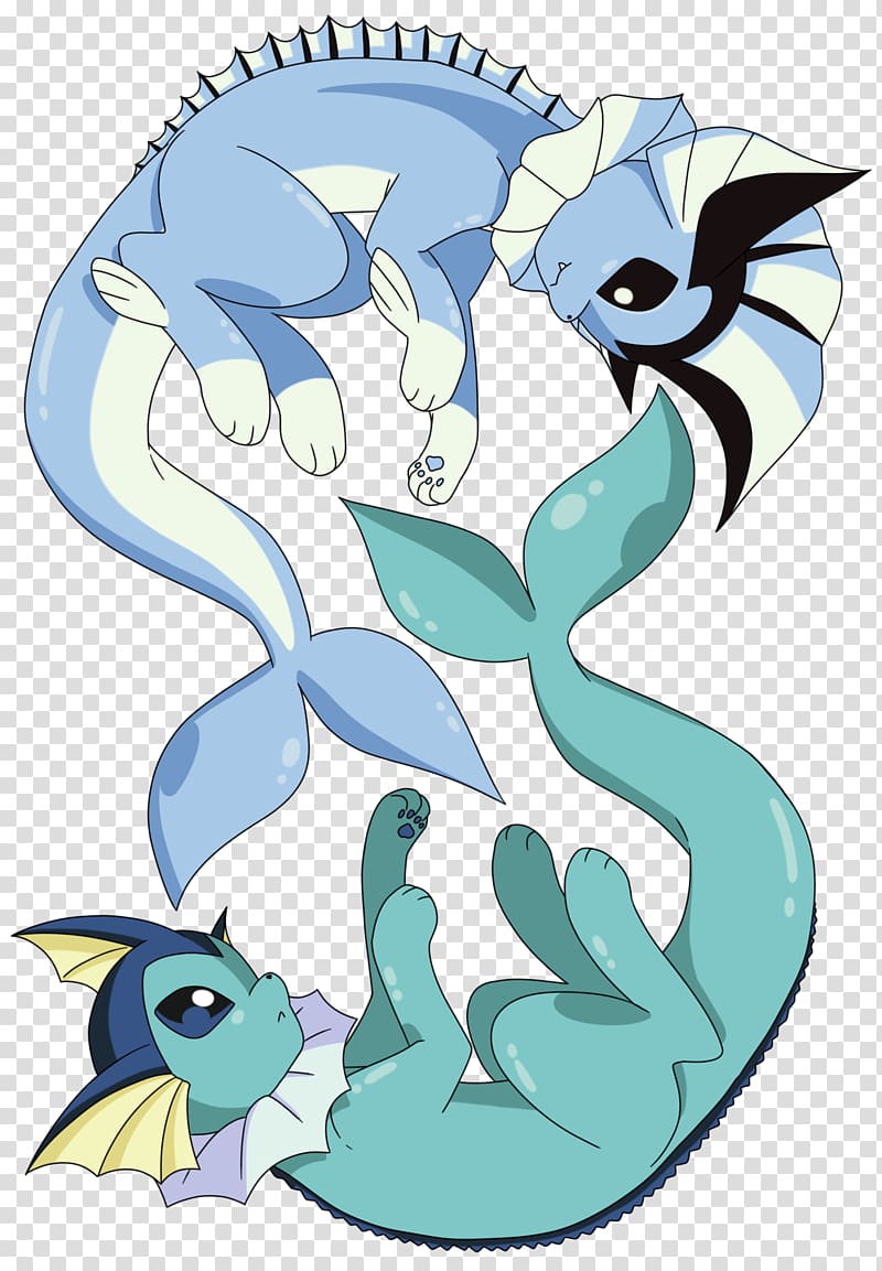 Vaporeon Pokémon Red and Blue Art, design transparent background PNG clipart