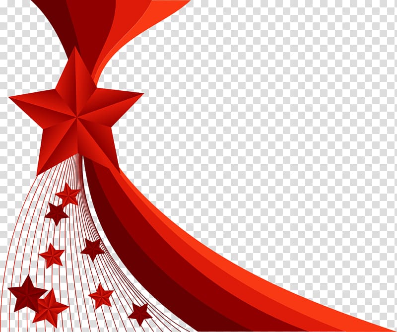 red star illustration, Red Illustration, Red star decorative background transparent background PNG clipart