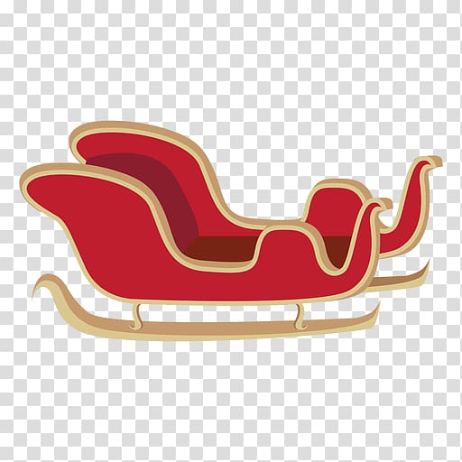 Ded Moroz Santa Claus Reindeer Christmas Sled, santa sleigh transparent background PNG clipart