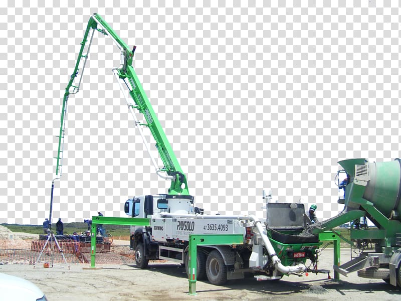 Crane Truck Caminhão betoneira Cement Mixers Concrete pump, crane transparent background PNG clipart