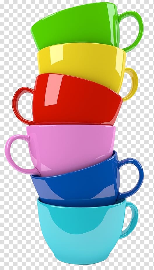 4 Pics 1 Word Coffee Espresso Cup, Rainbow Cup transparent background PNG clipart