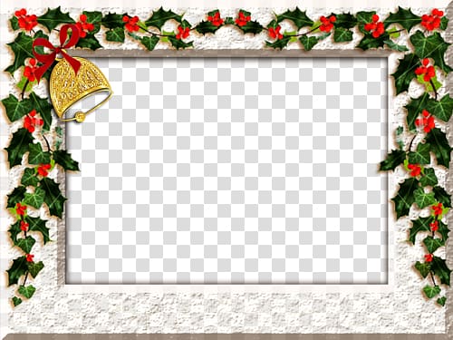 christmas decoration border transparent background PNG clipart