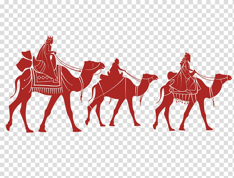 Epiphany Biblical Magi Rosca de reyes The Three Kings, camel transparent background PNG clipart