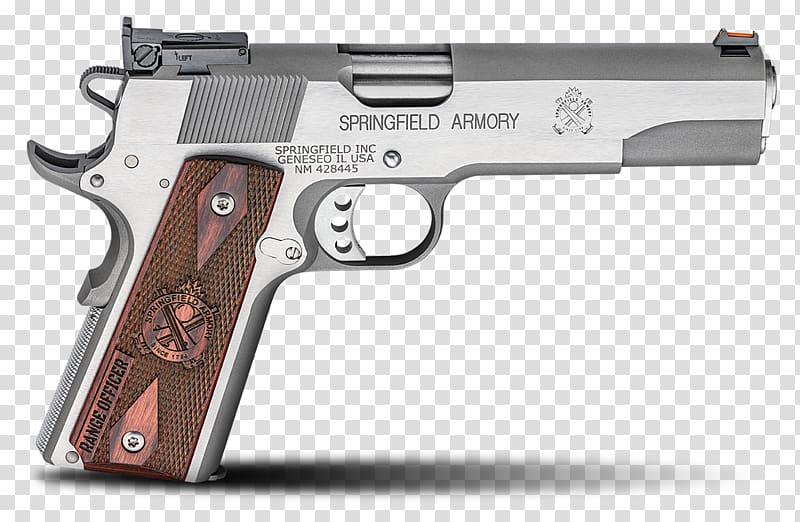 Springfield Armory 9×19mm Parabellum .45 ACP M1911 pistol HS2000, Handgun transparent background PNG clipart