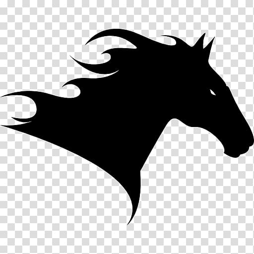 black horse logo, Horse Silhouette Black , horse head transparent background PNG clipart