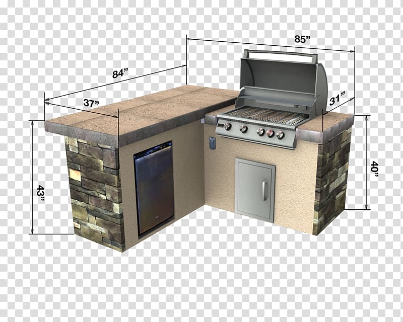 Barbecue Kitchen cabinet Countertop Table, barbecue transparent background PNG clipart