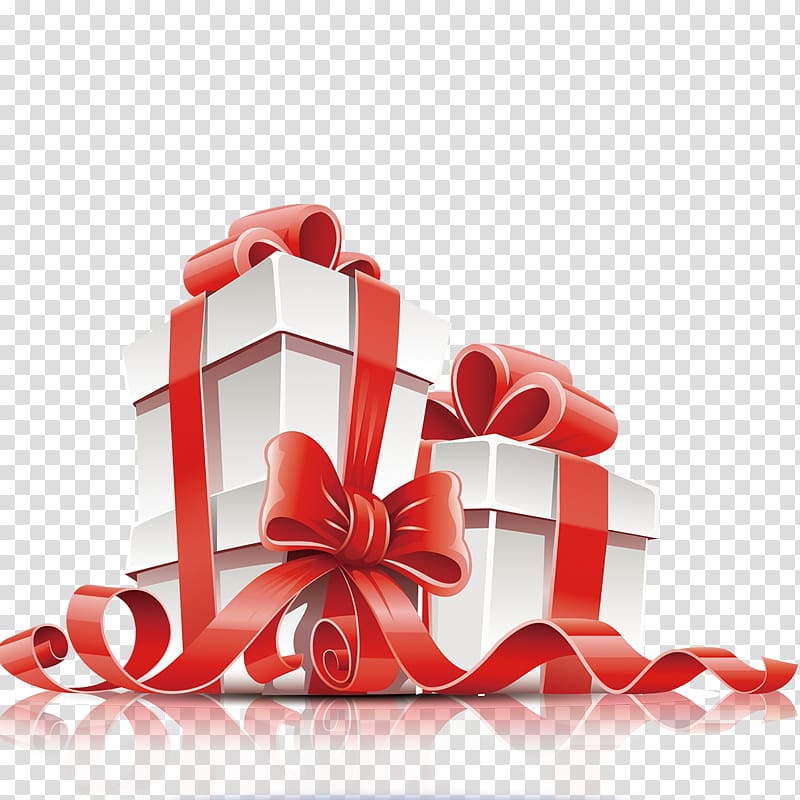 white and red present boxes , Gift card Box , gift transparent background PNG clipart
