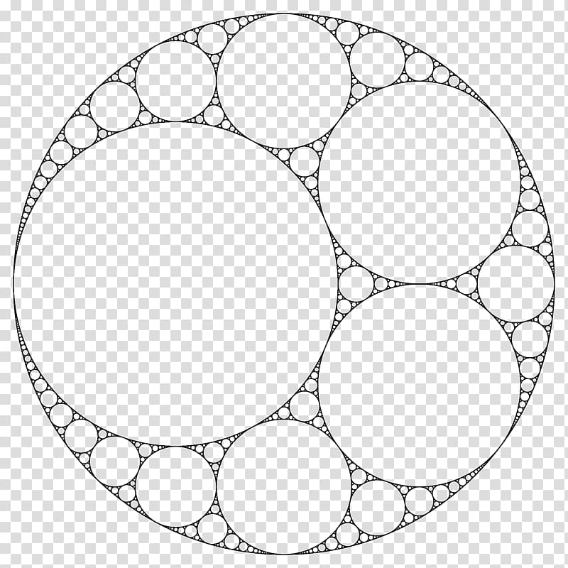 Apollonian gasket Descartes\' theorem Mathematics Circle Geometry, calculus transparent background PNG clipart