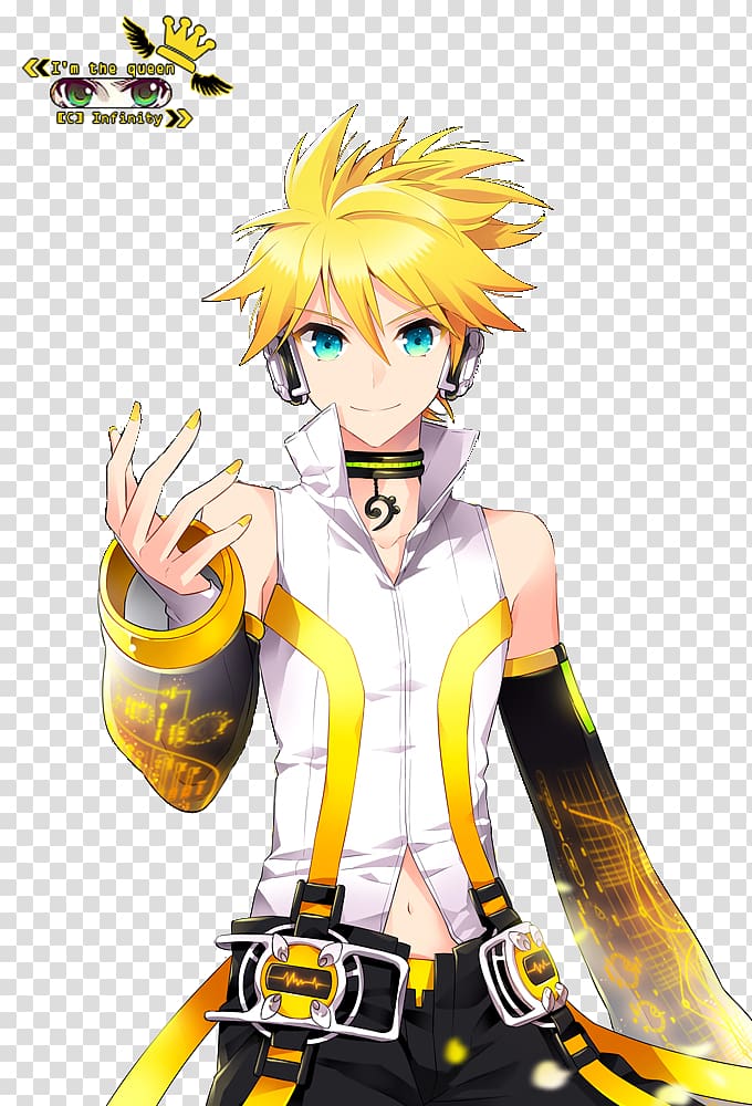 Kagamine Rin/Len Vocaloid Crypton Future Media Hatsune Miku, amazing man transparent background PNG clipart