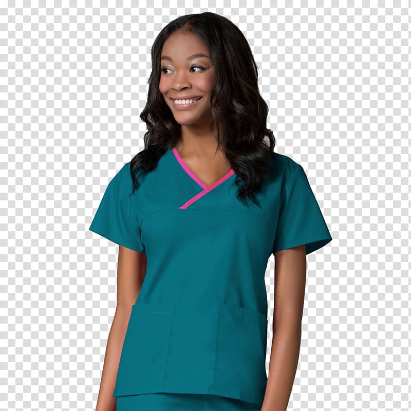 T-shirt Scrubs Nurse uniform Clothing, clothing racks transparent background PNG clipart