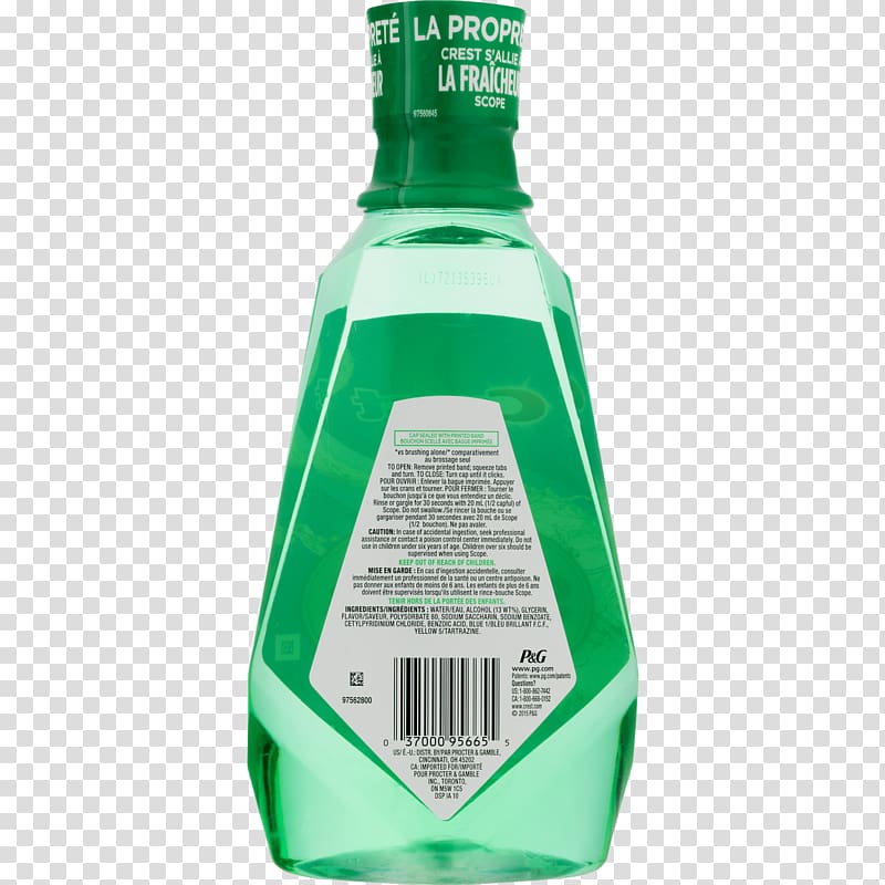 Distilled beverage Mouthwash Liqueur Fluid ounce, plastic bottle transparent background PNG clipart