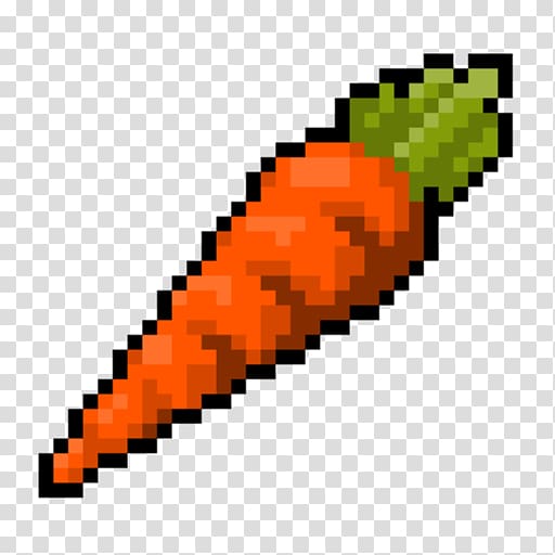 graphics Pixel art Illustration, carrot transparent background PNG clipart