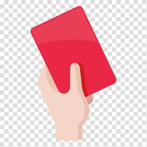 animated person holding red card illustration, Computer Icons Penalty card Red card Football, football transparent background PNG clipart