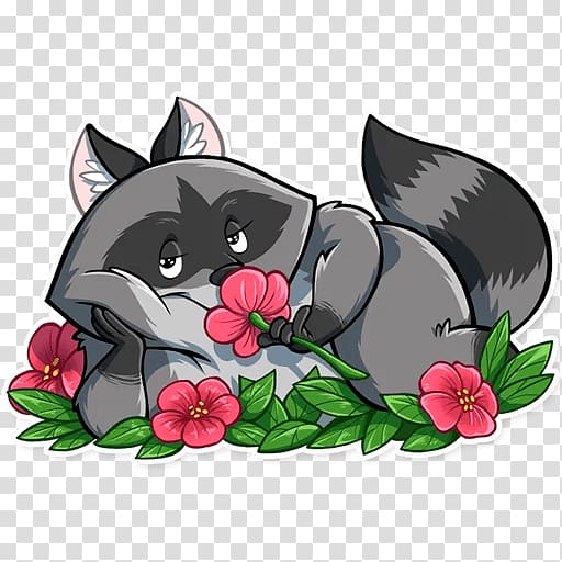Raccoons Whiskers Sticker Telegram, others transparent background PNG clipart