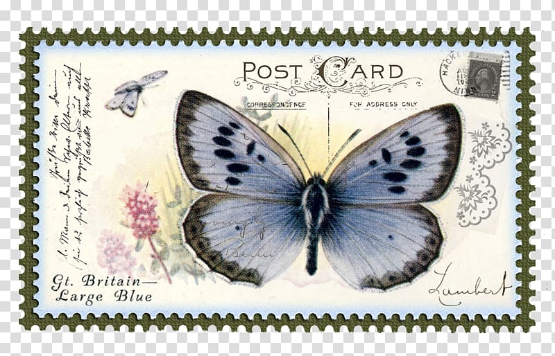 Swallowtail butterfly Postage Stamps Paper First day of issue, post stamp transparent background PNG clipart