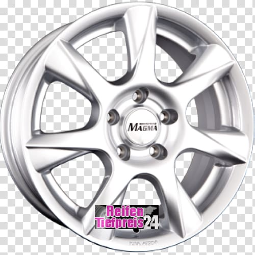 Alloy wheel Autofelge Tire Kronprinz Magma, car transparent background PNG clipart
