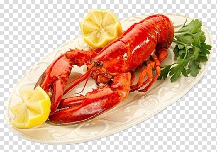 Lobster Thermidor Seafood Chowder Dish, Delicious Boston Lobster transparent background PNG clipart