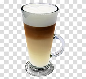 Glass with Latte Macchiato on Transparent Background Stock Illustration -  Illustration of cream, closeup: 112655835