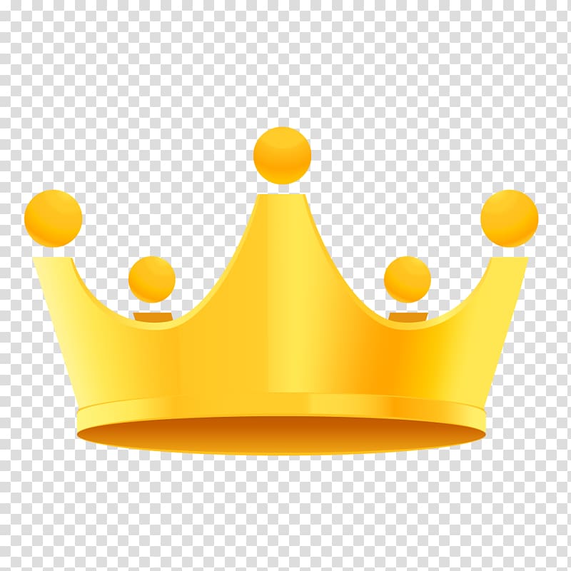 yellow crown illustration, Gold, Golden crown material transparent background PNG clipart