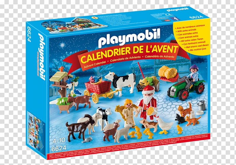 Santa Claus Advent Calendars Christmas Day Playmobil, advent calendar transparent background PNG clipart