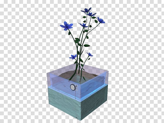 Cobalt blue Flowerpot, Forgetmenot transparent background PNG clipart