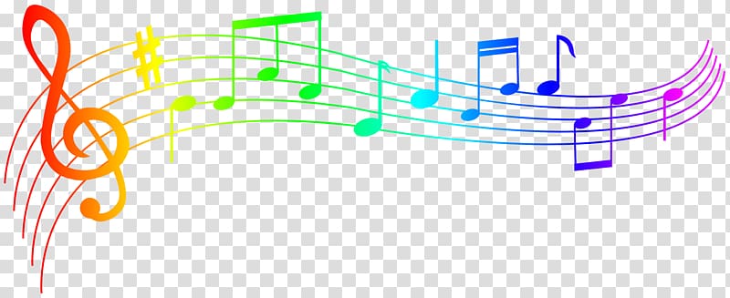 colorful music notes png